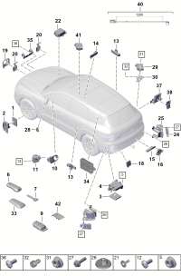 9Y0907064CJ-Cont unit   Deprecated parts ELEKTRONIK D-05.11.2018 -08.07.2019