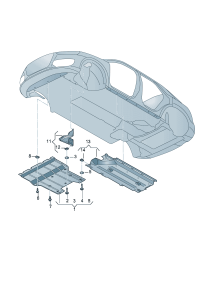 8U0863821A-Insulator Porsche panamera: