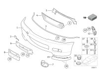 51112293995-Mounting assy-front bumper