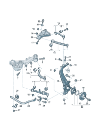 4F0407151A-PORSCHE MACAN CONTROL ARM-LH
