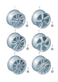 4K8601025AK-Wheel rim-aluminium alloy  Colour code: