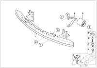 51117135522-REINFORCEMENT-FR BUMPER/X3-06