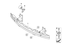 51117135523-REINFORCEMENT-FR BUMPER/X3-06