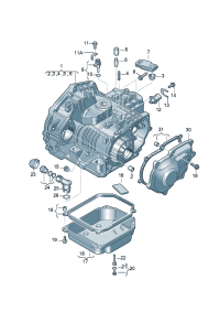 01M321101H-Case, transaxle Porsche panamera: