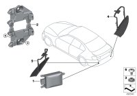 66326885936-Sub control unit, sensor lane change warning, rh/lh