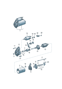 020911023N-STARTER 12V/1KW/10T-JEETA III