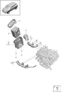 95B129620B-ELEMENT, AIR CLEANER ATK412