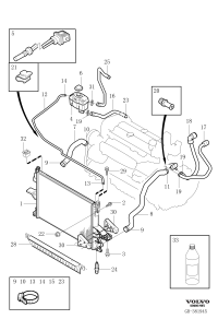 30680932-RADIATOR HOSE W124/E200/E220