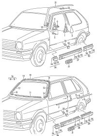191853229D-Garnish assy-corner, Glass-windshield