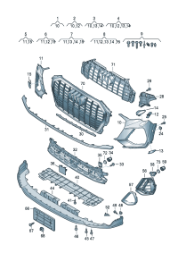 83G807107F-COVER ASSY, PLASTIC