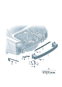4H0807483-PORSCHE CAYENNE GUIDE LTRL RH