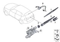 61627294429-WIPER BLADE-REAR-X5/E39