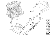 64216928594-HOSE/RADIATOR-3E90/3E91