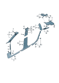 80D867233B1OJ-Garnish, a pillar (ti gray)