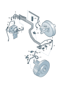 5QD614739-Tube, from master cylinder To hydraulic unit  D  -16.03.2015