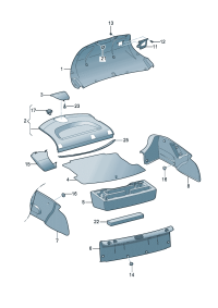 18D863463J-Carpet, trunk lid Switch, door