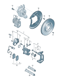 8WD698451-Brake pad set no.1, Disc brake    Porsche panamera:  D  -03.02.202