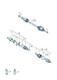 3QD498099A-C.V.JOINT KIT