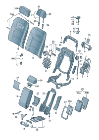 8T0886920DT4-Guide, headrest (ti gray)