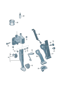 1K1723142G-Pedal-brake F  3C-8-090 000 *