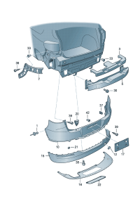 5N0807421-Plate, bumper Cooperate as needed: