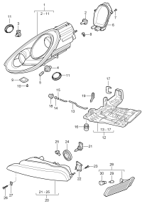 98763101300-Lamp, side turn signal