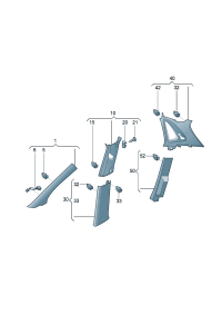 34G867233-Trim-a pillar