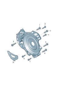N91106901-W/belt in multitoothed Bolt, hexagon shoulder