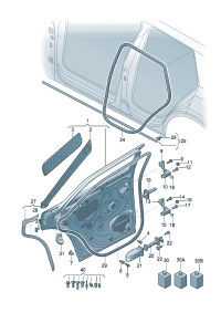 80D833051B-Door assy-rr, lh