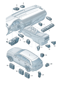 4M09635666PS-Button, Airconditioner (black)