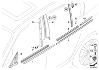 51337068099-Trim sash B pillar door fr lh