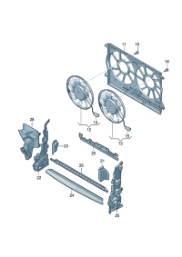 8W0121283CJ-PORSCHE CAYENNEAIR DUCT CENTRE