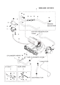 P410810080-Pipe assy. (0.8L)