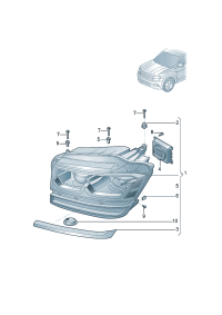 3CG941773-LED HEADLIGHT/718 BOXTER