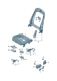 4KD959747-Switch, seat adjuster  Porsche panamera: D-16.02.2019