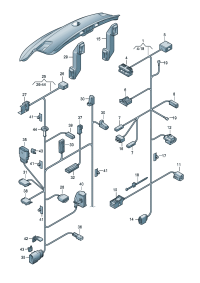 7P6971148A-Harness, Cover, rr. hatch