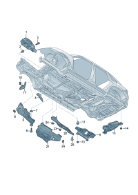 7P5825711-Muffler assy-rr Insulator-heat