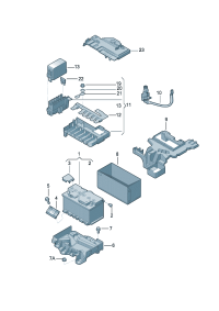 6RD915331-CARRIER, BATTERY