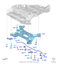 G3GZ5493F-Spacer assy. 3.7L DOHC V6 GAS., LHD 4WD (FTD)