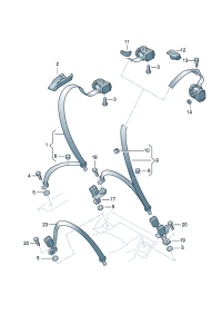 4GD857805XXZ-Belt assy-three point (ti gray)
