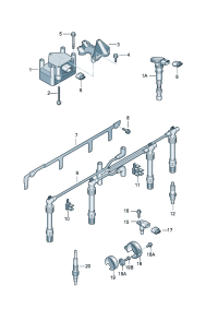 06A905115D-IGNITION COIL VW/AUDI/SKODA