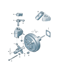 7L8612105M-Booster, belt-brake Diaphragm-double  D-31.05.2010