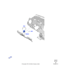 FP5Z2B623AA-Switch assy, parking brake switch, black