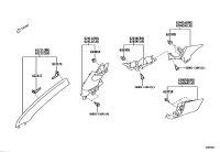 SU00309381-GARNISH, CENTER PILLAR, LH