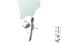 51357291951-WINDOW LIFTER W/OMOTOR RRLH X5