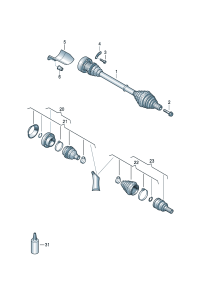 8J0407762J-Band f joint Shaft, half swing  The deviation may have been obscured:   D  -02.10.2017
