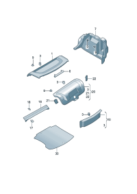 19D863413-Shelf, rear Finisher