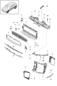 95B121710-Duct assy-air For use when there is no fit Speed-controlled vehicle