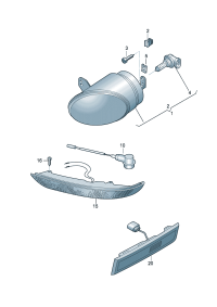 3D0941699C-Halogen fog lamp