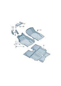 30G8630814PK-Cover, instrument panel, lower (black)
